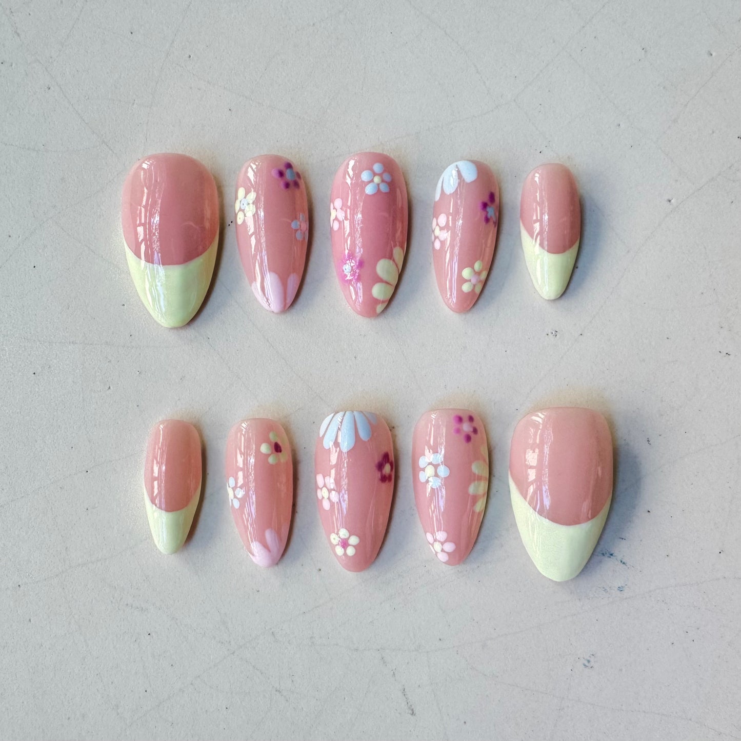 Pastel Floral Press-Ons