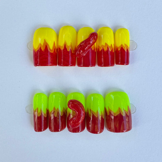 3D Hot Cheetos Press-Ons