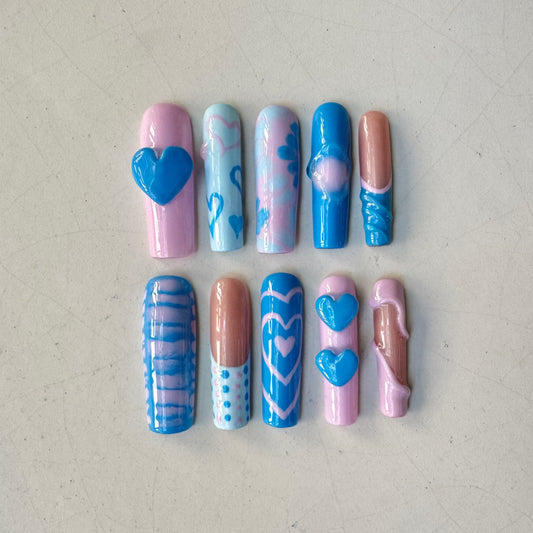 Cotton Candy Freestyle Nail Set